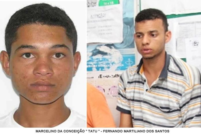 Marcelino da Conceição, conhecido como “Tatu”; Fernando Martiliano dos Santos;