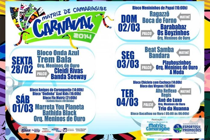 Programação montada