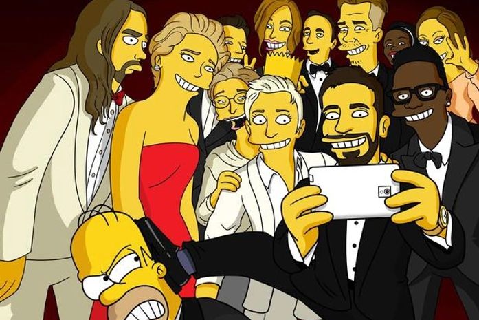 Criador de Simpsons faz versão de selfie do Oscar com Homer