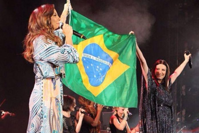 Ivete Sangalo participa da gravação de Laura Pausini, em NY