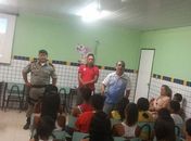 Palestra realizada com crianças e adolescentes