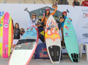 Caio Vaz e Aline Adisaka ganham Torneio Brasileiro de SUP Wave em Alagoas