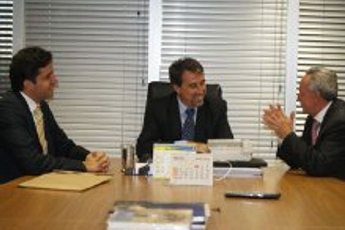 Rui com Biu foi ao ministro da Cidade, Gilberto Oschi atrás de recuersos para Maceió