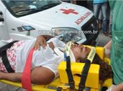 Vítima foram socorridas pelo Samu 