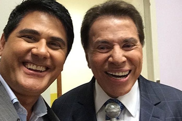 O patrão! César Filho posta selfie com Silvio Santos