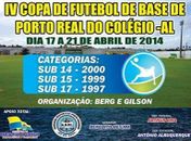 Porto Real do Colégio terá IV Copa de Futebol de Base