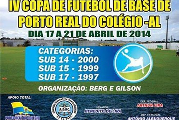 Porto Real do Colégio terá IV Copa de Futebol de Base