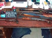 Operação da PC apreende armas 