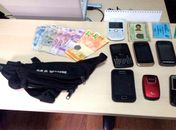 Material encontrado com acusados