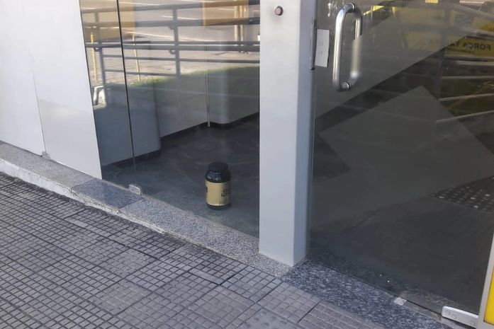 Suposta bomba colocada em agência bancária