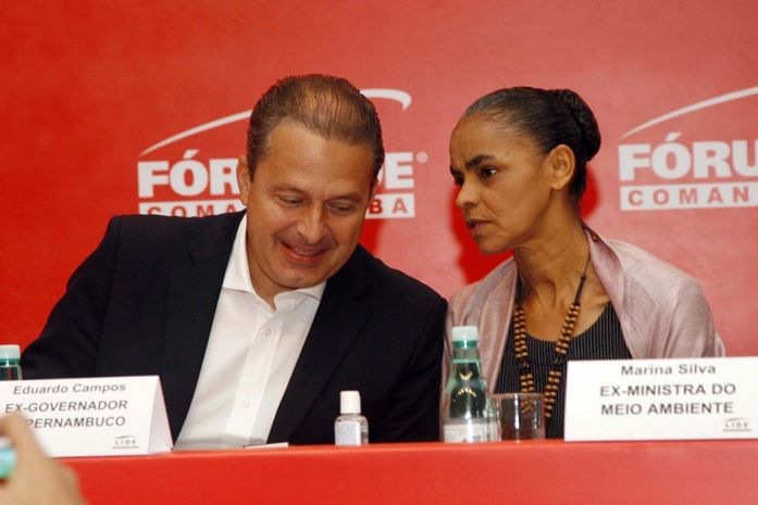 Eduardo Campos e Marina Silva