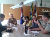 Reunião sobre escolta da Taça da Copa 2014