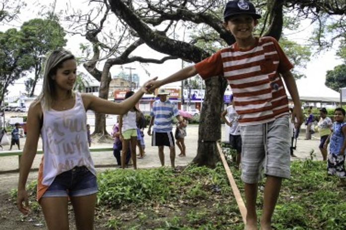 Lazer na Praça do Dia das Mães