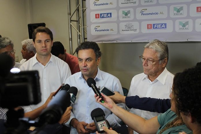 Pedro Vilela, Aécio Neves e Teo Vilela