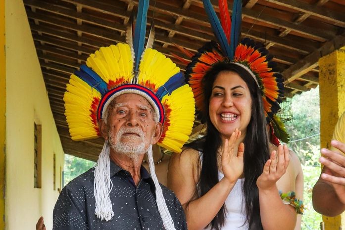 Deputada Gabi Gonçalves visita tribo Xucuru-Kariri e homenageia primeiro indígena Patrimônio Vivo de Alagoas
