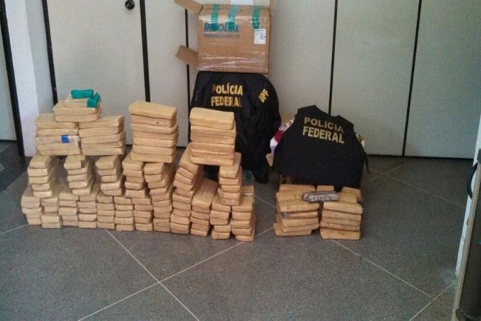 Maconha apreendida em ônibus que seguia para Arapiraca