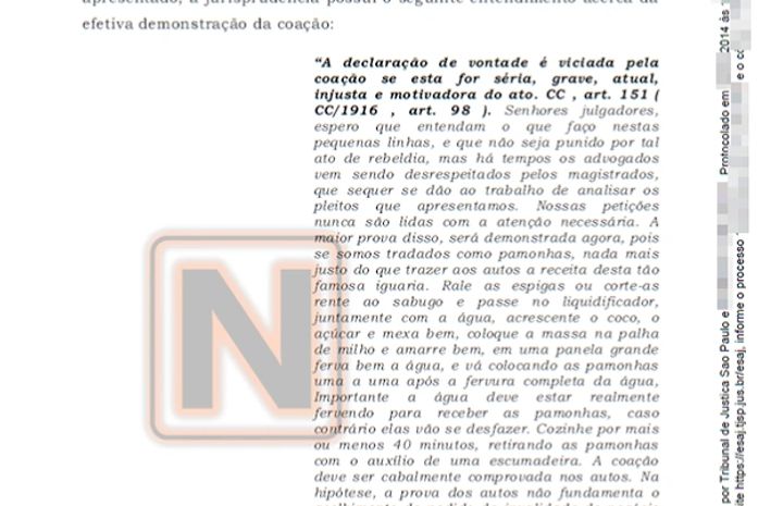 A justiça que não lê