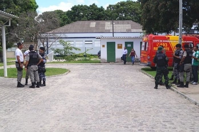 Local do treinamento do curso da PM em Penedo