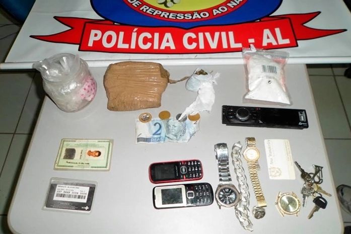 Material apreendido durante operação