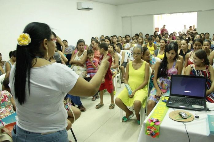 Secretaria de Assistência Social de São Miguel dos Campos recebe gestantes para atividades na Semana do Bebê