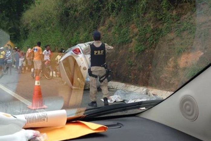 Capotamento na BR 316