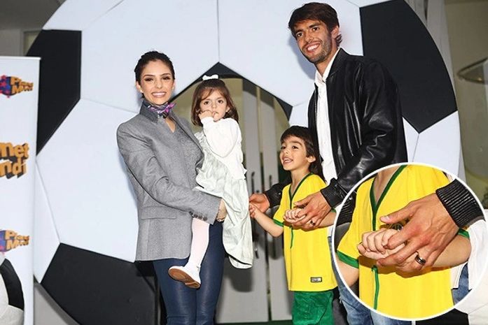 Carol Celico e Kaká comemoram aniversário do filho em São Paulo