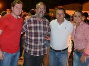 Zé Tenório (centro) ladeado de Marx, Sérgio e a ex-primeira dama bocamantense Nilzinha