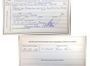 Ficha da filiação intrapartidária.