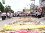 Dia de Corpus Christi é comemorado com a realização da tradicional procissão do tapete em Campo Alegre