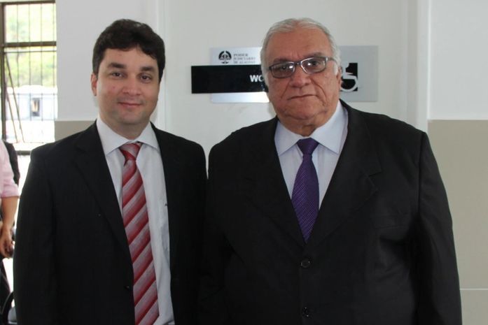 Prefeito Henrique Madeira e presidente do Tribunal de Justiça de Alagoas, Desembargador José Carlos Malta Marques