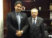 Prefeito Newberto Neves recepciona Biu de Lira para conversa em Japaratinga