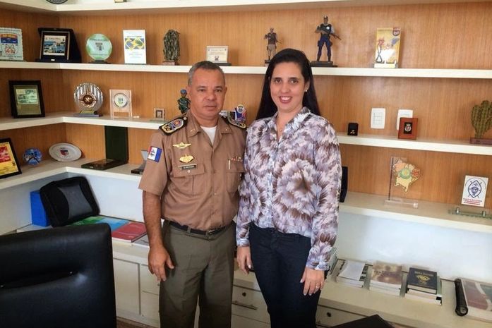 Prefeita Pauline Pereira participa de reunião com Comandante da Polícia Militar de Alagoas