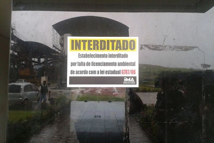 Usina foi interditada pelo IMA