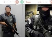 Policiais fardados usam armas para flertar no Tinder