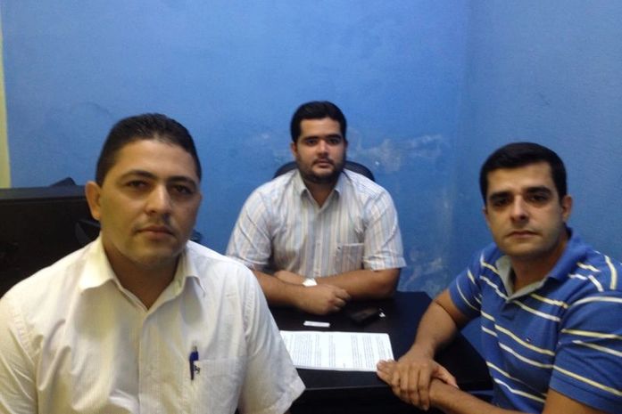 Vereadores por Marechal Deodoro Marcelo Moringa (PSDC), Jorge Mello (PTB) e Del Cavalcante (PMDB)