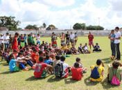 Peneira de Futebol leva centenas de garotos ao Estádio Ferreirão, em São Miguel dos Campos
