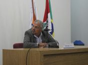 Mário Agra durante sabatina da Fecomércio
