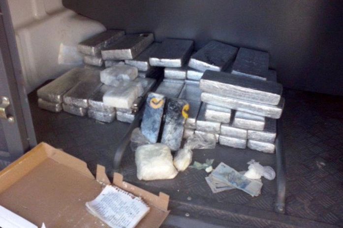 Droga apreendida durante a operação