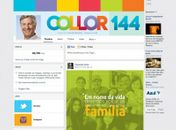Através do Facebook, Collor apresenta sua nova logomarca  da campanha ao Senado