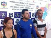 |Grupo foi preso e encaminhado á Central de Polícia de Arapiraca 