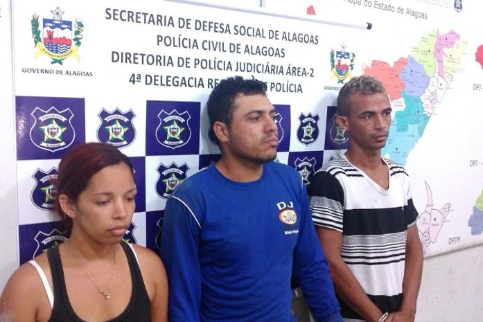 |Grupo foi preso e encaminhado á Central de Polícia de Arapiraca