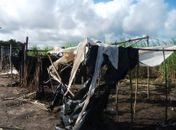 Acampamento São José  ficou destruído 