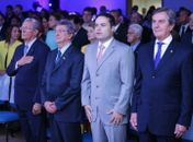 Douglas Apratto, João Sampaio, Renan Filho e Fernando Collor na aula inaugural do curso