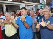 Biu de Lira, Cícero Almeida e Téo Vilela em caminhada em 2010