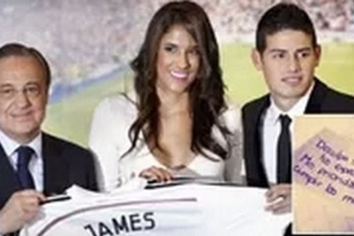 Chamada de feia em rede social, mulher de James rebate críticas com bilhetinho