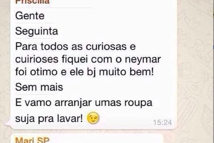 Loira confirma que ficou com jogador Neymar em festa e conta detalhe para as amigas