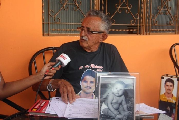 Seu Sebastião Pereira não desistiu de encontrar o corpo de filho