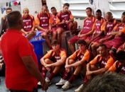 Elenco do CRB reunido