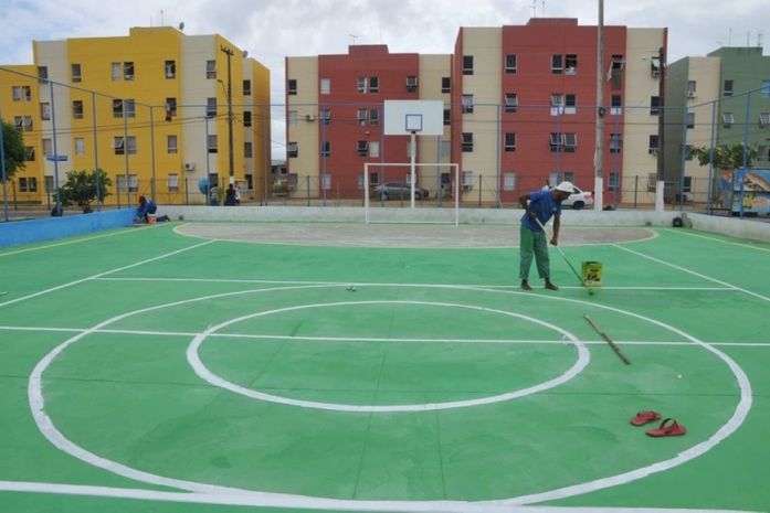 Quadra Praça Mirante Jacintinho já foi revitalizada