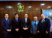 Presidente do Senado recebeu em Brasília a visita de prefeitos alagoanos